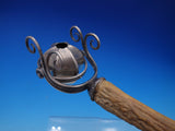 Antique Cigar Lighter Gimbal Design Sterling Silver and Antler Large 10" (#4616)