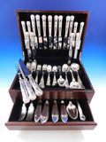 Queens by Francis Howard UK Sterling Silver Flatware Set Service 87 pcs Dinner