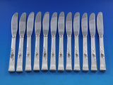 Classic Rose by Reed and Barton Sterling Silver Butter Spreader HH Mod Set 12 pc