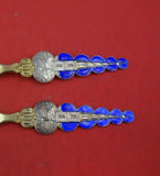 Christmas by A. Michelsen Sterling Silver Fork and Spoon Set 2pc 1927 Vermeil