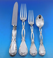 Royal by Puiforcat French 950 Sterling Silver Flatware Set Dinner Service 98 pcs