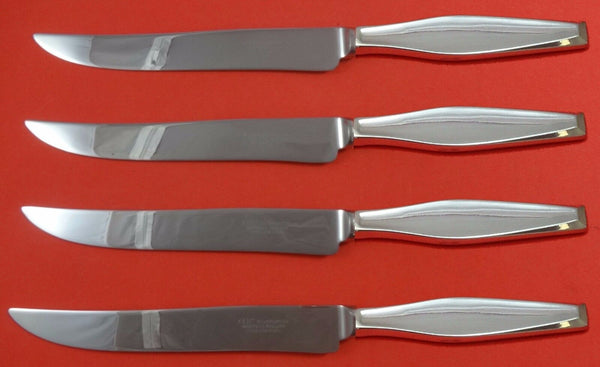 Classique by Gorham Sterling Silver Steak Knife Set 4pc Large Texas Sized Custom