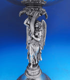 Sy and Wagner German .750 Silver Centerpiece Raised w/ Angel Lions Feet GW #8887