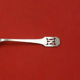 Norman Hammered by Shreve Sterling Silver Sugar Spoon with Pierced Mono "N" 6"