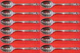 Royal Danish by International Sterling Silver Demitasse Spoon Set 12 pieces