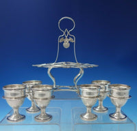 Kings by H.I. Sterling Silver Poached Egg Server with 6 cups 7pc (#5471)