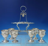 Kings by H.I. Sterling Silver Poached Egg Server with 6 cups 7pc (#5471)