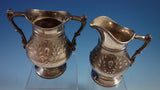 Duhme & Co. Sterling Silver Sugar and Creamer Set 2pc Repoussed Chased (#1916)