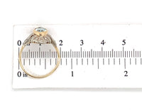 14k Gold 1.33ct Marquise Genuine Natural Aquamarine and Diamond Ring (#J7204)