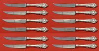 Sir Christopher by Wallace Sterling Silver Steak Knife Custom Set 12 8 3/4" Serr