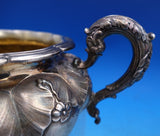 Edward Barnard English Georgian Sterling Silver Tea Set 4pc 3-D Gourds (#7502)