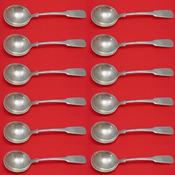 Eighteen Ten 1810 by International Sterling Silver Cream Soup Spoon Set 12 pcs
