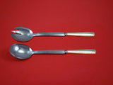 Camellia by Gorham Sterling Silver Salad Serving Set 2pc Modern Custom 10 1/2"
