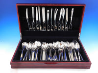 Designer Mixed Stainless Steel Flatware Set #4 Service 62 Pieces Modern Unused