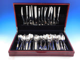 Designer Mixed Stainless Steel Flatware Set #4 Service 62 Pieces Modern Unused