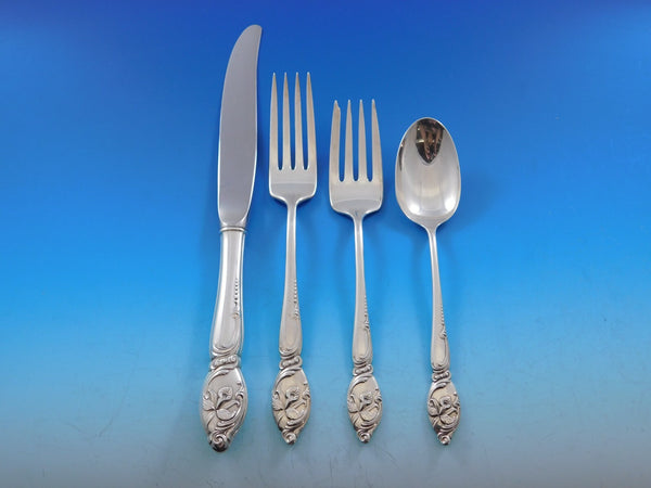 Enchanting Orchid by Westmorland Sterling Silver Flatware Set Service 53 Pieces