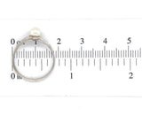 10k White Gold Ring with Small Cultured Pearl Size 6.25 Jewelry (#J6617)