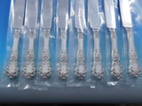 Buttercup by Gorham Sterling Silver Steak Knife Set of 8 Serrated Custom 8 3/8"
