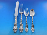 Douvaine by Unger Sterling Silver Flatware Set Service 131 Pieces Dinner Rare