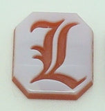 14K Gold Carved Agate Initial Pendant - Various Shapes Personalized New (#J2155)