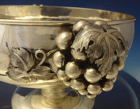 Sanborns Mexican Sterling Silver Punch Bowl with 3-D Grapes & Leaves (#0199)