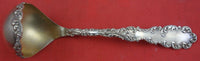 Waverly by Wallace Sterling Silver Gravy Ladle gold wash decorative bowl 7 1/2"