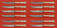 Marlborough by Reed Barton Sterling Silver Steak Knife Custom Set 12pcs Serrated
