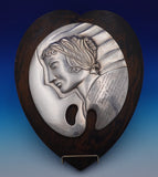 Silverplate and Wood Trophy Presention Hair Fashion Council of America 18" x 14"