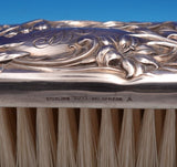 Lily by Whiting Sterling Silver Clothes Brush #7071 7 3/8" x 2" x 1 7/8" (#9107)