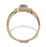 Vintage 14k Gold .21ct Sky Blue Genuine Natural Sapphire Child's Ring (#J7475)