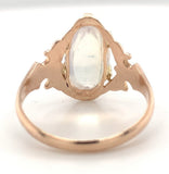 10k Rose Gold 3.70ct Genuine Natural Moonstone Ring Size 7 Jewelry (#J5841)