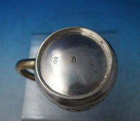William Hunt Victorian English Sterling Silver Baby Cup Partial Gilt Beads #6276