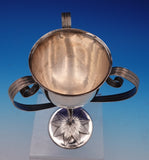 Towle Sterling Silver Goblet / Loving Cup Applied Leaf Handles #7174 8" (#9041)