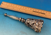 Silverplated Tussie Mussie Posey Posy Holder Tripod with Roses (#J1315)