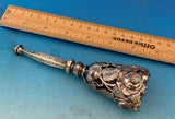 Silverplated Tussie Mussie Posey Posy Holder Tripod with Roses (#J1315)
