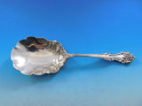 Cleone by International Sterling Silver Berry Spoon Flowers in Bowl Massive 9"