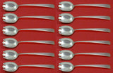 Craftsman by Towle Sterling Silver Ice Cream Dessert Fork Custom Set 12 pcs 6"