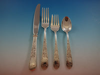 Old Maryland Engraved by Kirk Sterling Silver Flatware Set 8 Service 44 Pcs