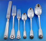 Fiddle Thread & Shell by James Robinson Sterling Silver Flatware Set Service