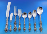 Old Orange Blossom by Alvin Sterling Silver Flatware Set for 8 Service 69 pieces