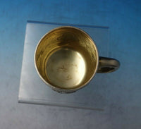 William Hunt Victorian English Sterling Silver Baby Cup Partial Gilt Beads #6276