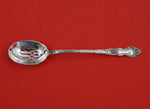 Meadow Rose by Wallace Sterling Silver Olive Spoon pierced w/ flowers 6"