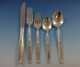 Rose Solitaire by Towle Sterling Silver Flatware Set For 12 Service 67 Pieces