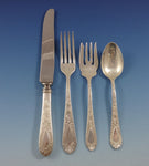 Betsy Patterson Engraved by Stieff Sterling Silver Flatware Set Service 35 Pcs