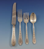 Betsy Patterson Engraved by Stieff Sterling Silver Flatware Set Service 35 Pcs