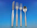 Fjord by Th. Olsens 830 Silver Flatware Set Service 49 pieces Norwegian Modern
