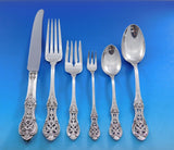 Primrose by International Sterling Silver Flatware Set 8 Dinner Service 53 pcs