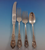Rose Point by Wallace Sterling Silver Flatware Set For 12 Service 65 Pieces