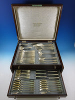 Bremer German 800 Silver Flatware Set For 12 Service 58 Pieces "W" Monogram