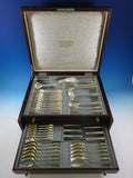 Bremer German 800 Silver Flatware Set For 12 Service 58 Pieces "W" Monogram